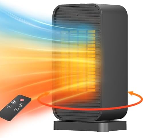 Flowbreeze 2-in-1 Space Heater Fan with Remote Control