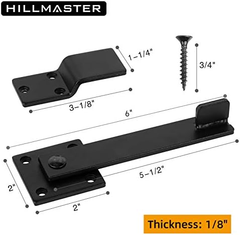 Sturdy 6 Farm Flip Gate Latch Matte Black