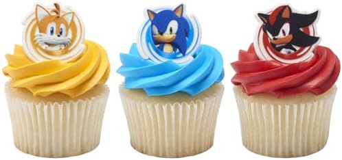 DecoPac Sonic the Hedgehog Cupcake Rings - 24 Pack 1
