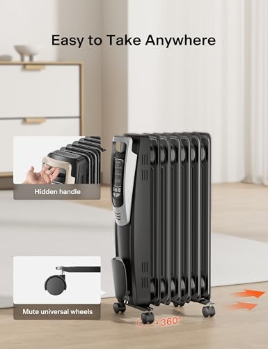 PELONIS Radiator Heater with Remote and Thermostat 1