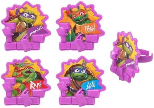 DecoPac Teenage Mutant Ninja Turtles Cupcake Rings - 24 Pack