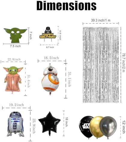 Star Wars Birthday Party Decor Set for Boys
