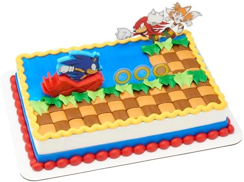 DecoSet Sonic The Hedgehog Cake Topper Set