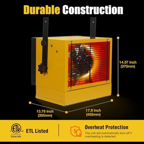 VENTISOL 5000W Garage Heater with 3 Heat Settings