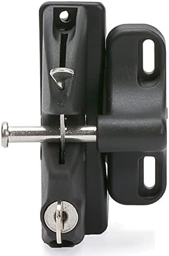National Hardware N346-201 V6201 Gate Latch in Black 4-916 1