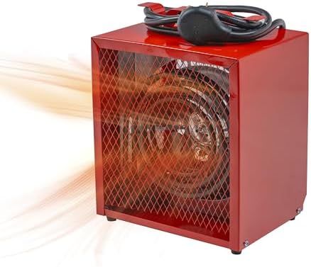 Comfort Zone 4800W Electric Space Heater with Thermostat and Carry Handle