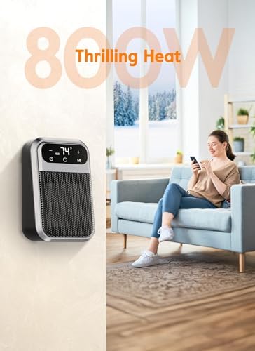 Minetom 800W Wall Heater with Remote Control