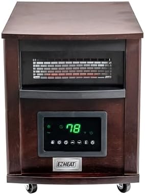 EZ-HEAT 1500W Cabinet Space Heater with Remote
