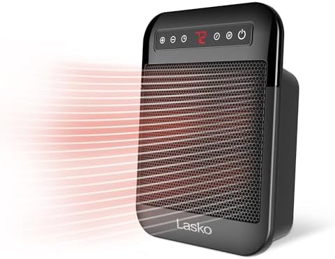 Lasko MyHeat Max 9 Inch Electric Space Heater 1500W Black