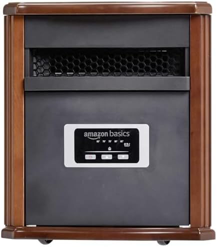 Amazon Basics 1500W Wood Cased Portable Heate