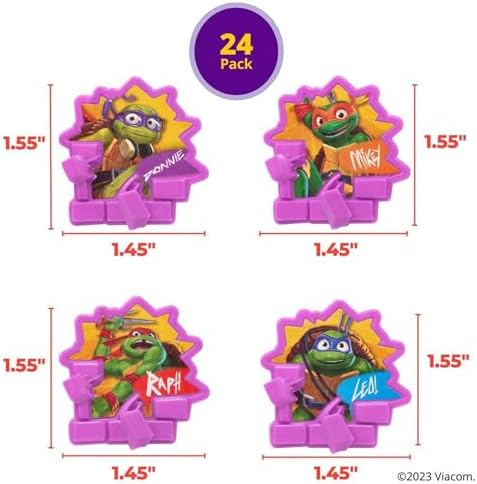 DecoPac Teenage Mutant Ninja Turtles Cupcake Rings - 24 Pack