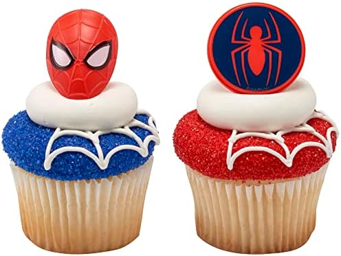 DecoPac Marvels Spider-Man Cupcake Rings - 24 Pack