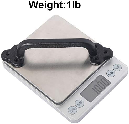 WEBI 9 Inch Cast Iron Gate Handle 2 Packs