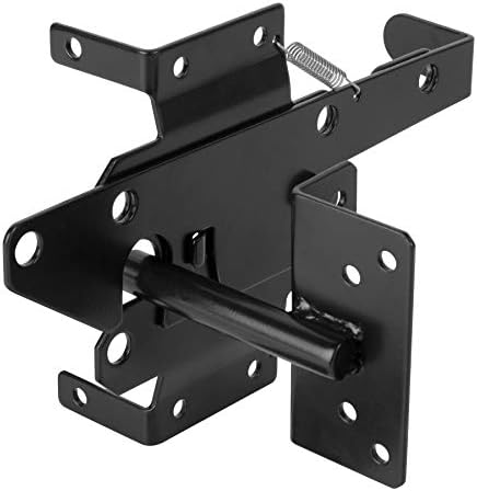 Heavy Duty Self-Locking Gate Latch with Black Finish 1