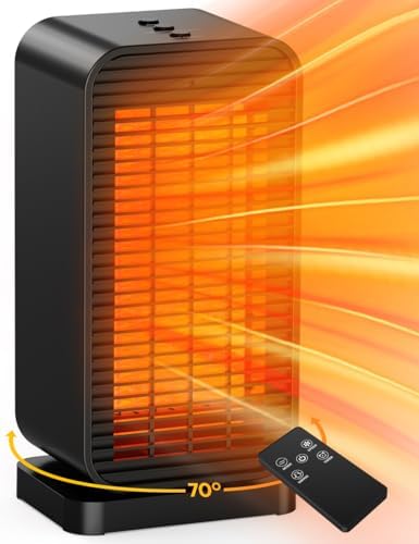 BALKO 1500W Electric Space Heater with Remote Control and Thermostat 1
