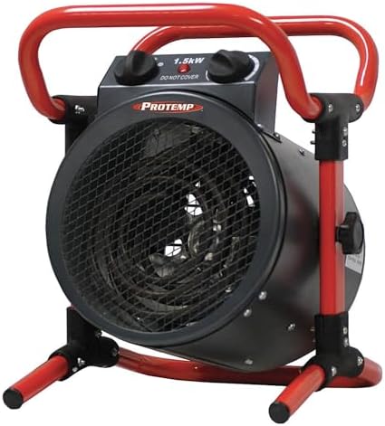 ProTemp 1500W Turbo Electric Space Heater with Thermostat