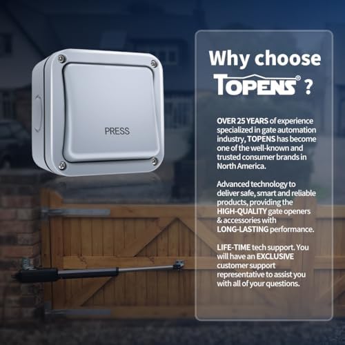 TOPENS TC148 Waterproof Wall Push Button Release Switch