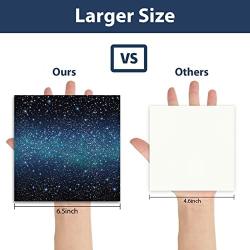 50 Pcs Space Starry Napkins Galaxy Party Decor