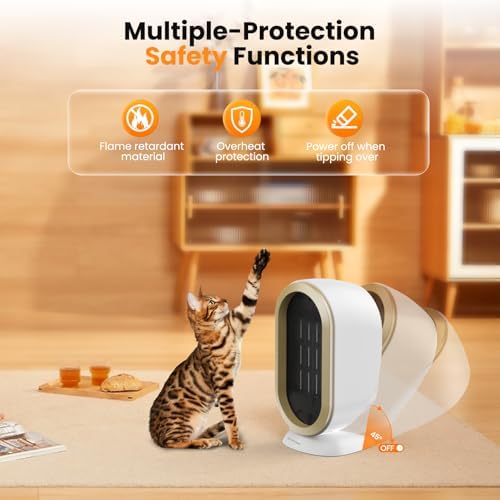 Tiptop Home Electric Space Heater with PTC Fast Heating