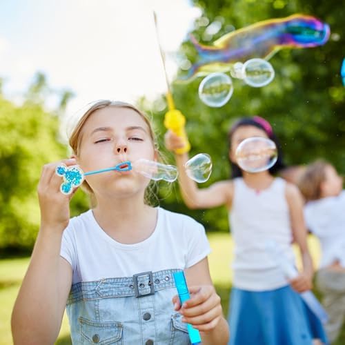 24Pcs Glitter Mouse Ear Bubble Wand Set for Kids