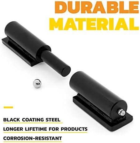 MATTIN 4 Pack Heavy Duty Gate Hinges - Black Finish