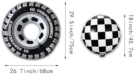Heidaman 182Pcs Monster Truck Birthday Decorations 1