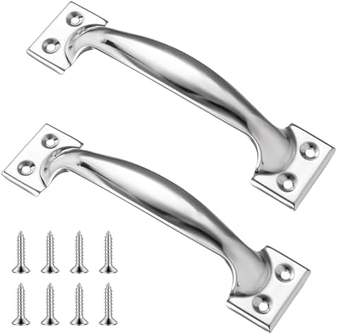KALIONE 59 Inch Stainless Steel Gate Handle 2 Packs Silver
