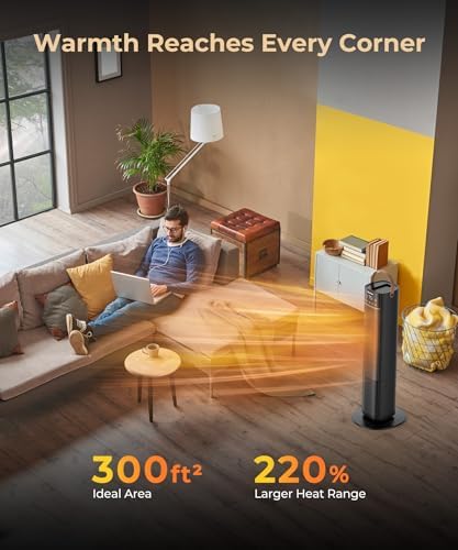 Abolee 26 Electric Heater with Remote and Oscillation