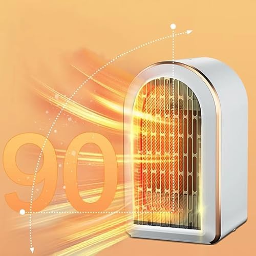 GaRcan Portable Electric Space Heater with Thermostat - 1200W 800W White