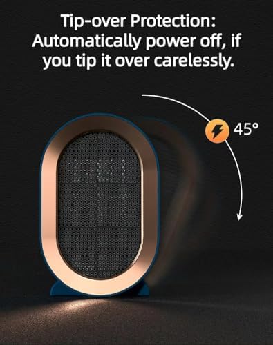 Small Portable Electric Space Heater 1200W 800W Quiet Fast Heating