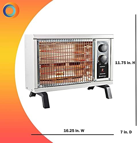 Comfort Zone CZ550 1500 Watt Electric Space Heater White