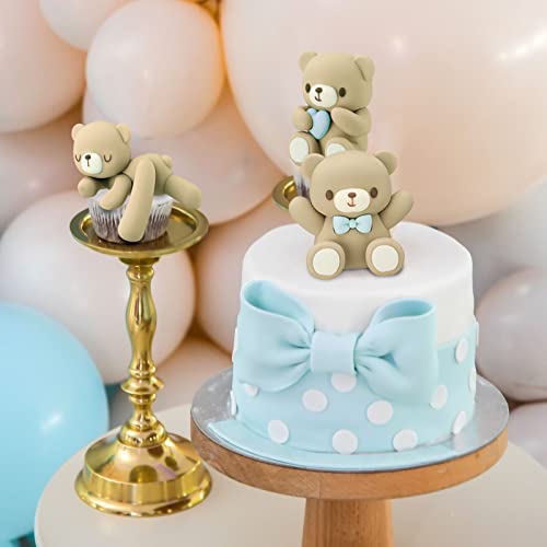 Yinder Bear Cake Toppers Set for Birthday and Baby Shower