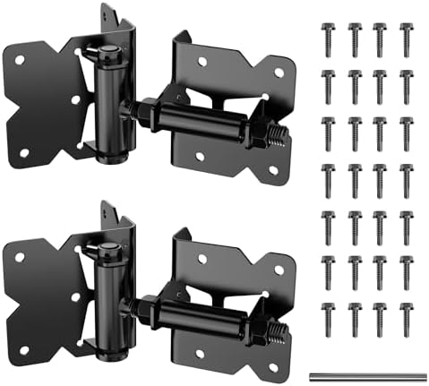 SKYSEN Carbon Steel Black Gate Hinges