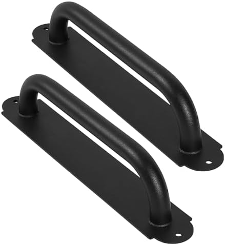 Purife 12 Black Gate Handles 2 Pack Heavy Duty