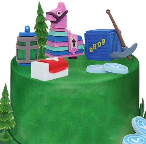 BiBo Game Cake Topper Set for Themed Parties