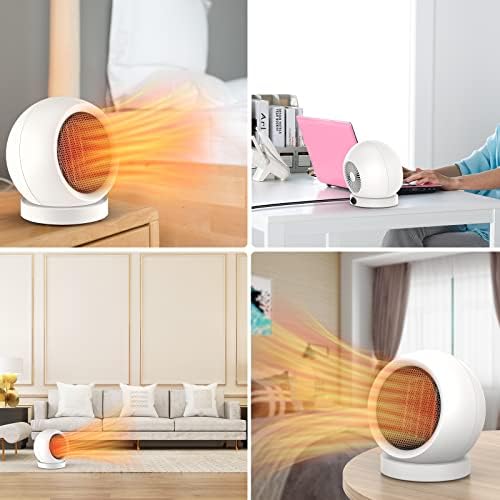 600W Energy Efficient Desktop Heater for Home Office and Bedroom Use