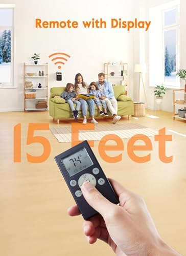 Minetom 800W Wall Heater with Remote Control