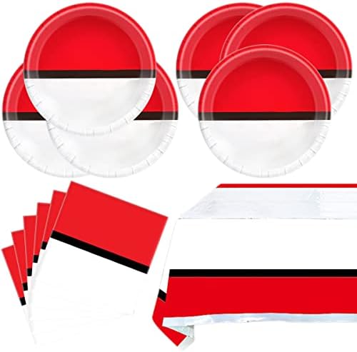 OULUN Video Games Themed 20 Piece Party Plates Napkins Set