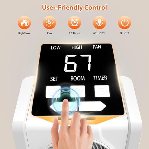 HEATIT Digital Space Heater with Thermostat and Timer