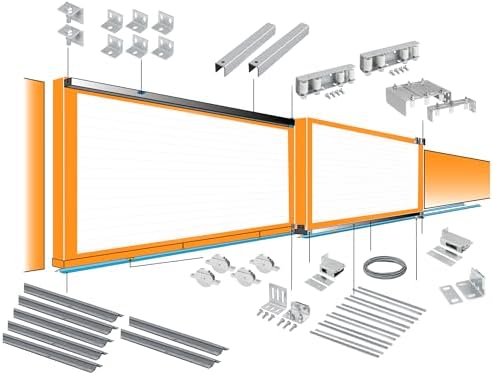 BENINCA Telescopic Sliding Gate System Hardware for 2 Doors