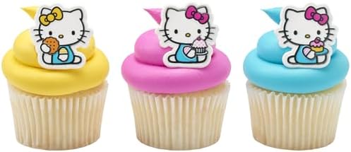 DecoPac Hello Kitty Cupcake Rings - 24 Pack 1