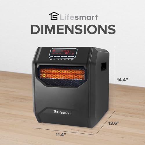 LifeSmart Infrared Electric Heater 1500W with Remote and Display