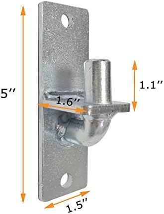 2 Pack Wall Mount Gate Hinge with Strong Screws