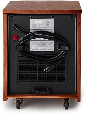 LIFESMART GLOBAL 6 Element Space Heater with Remote - Brown