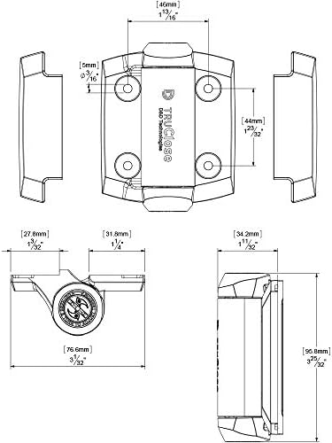 DD Technologies TruClose Self Closing Gate Hinge 2 Count Gloss Black