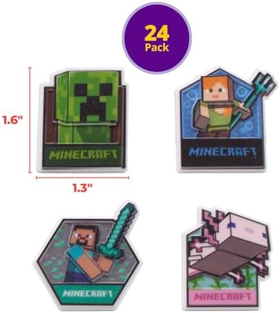 DecoPac Minecraft Lush Finds Cupcake Rings - 24 Pack 1