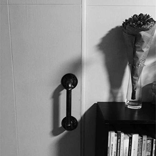 FOYO Set of 2 Matte Black Industrial Door Pull Handles
