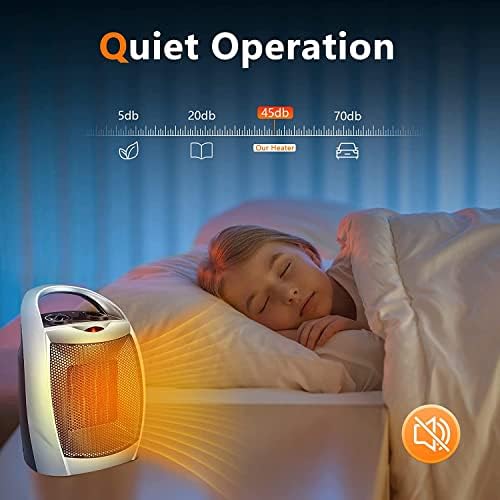 Antarctic Star 750W1500W Ceramic Space Heater with Thermostat