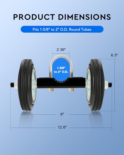 CO-Z 6 Inch Heavy Duty Sliding Gate Wheel