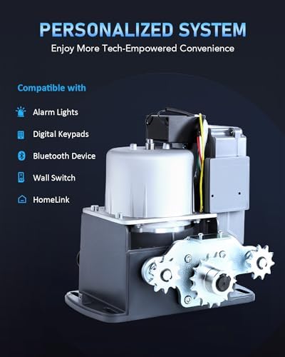 CO-Z 1400lb Sliding Gate Opener with 2 Remotes 1